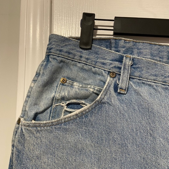 Wrangler Men’s Light Wash Distressed Cotton Denim Jeans Size 36x30 - Picture 8 of 12